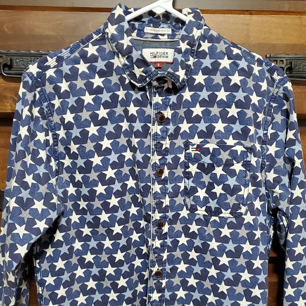 Tommy Hilfiger Star Pattern Button Down Shirt